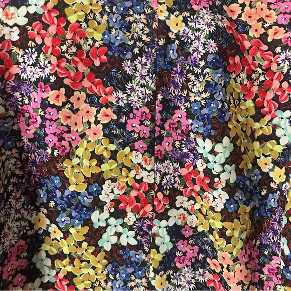 Molly Bracken Floral Multicolour Women's One Button Fitted Blazer Sz Medium - Picture 9 of 10